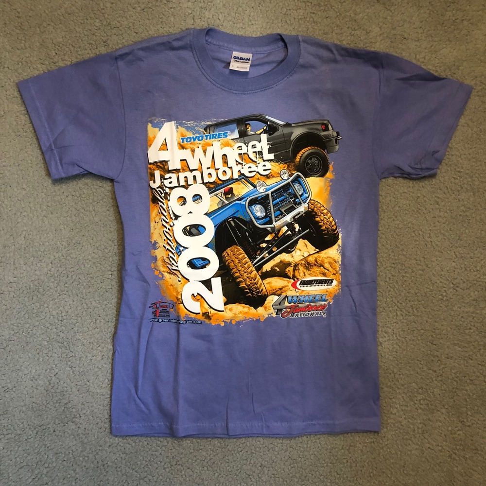 Vtg‎ 2008 4 Wheel Jamboree Nationals T-Shirt Small Toyo Tires 4x4 Off Road Ford